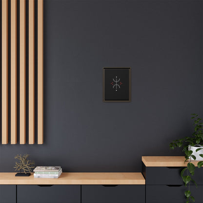 Minimalist Crescent Moon Wall Art — Matte Framed Canvas