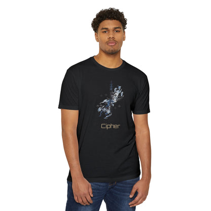 T-shirt graphique Cipher — design technologique abstrait Bonorial