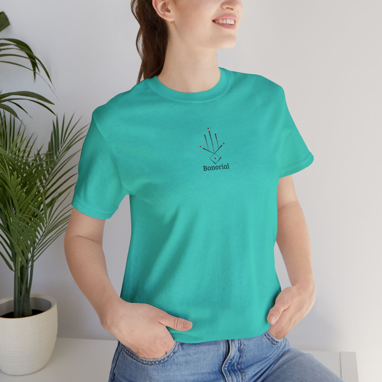 Minimal Geometric T‑Shirt — Abstract Line & Dot Design