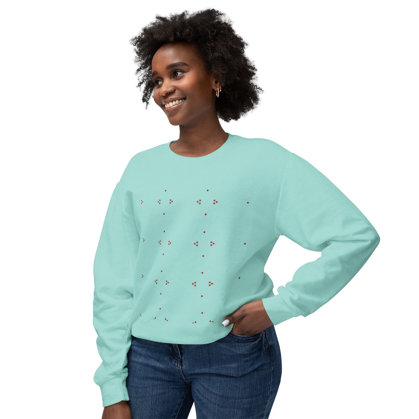 Bonorial Libre Echo Crewneck Sweatshirt — Minimal Geometric Back Graphic
