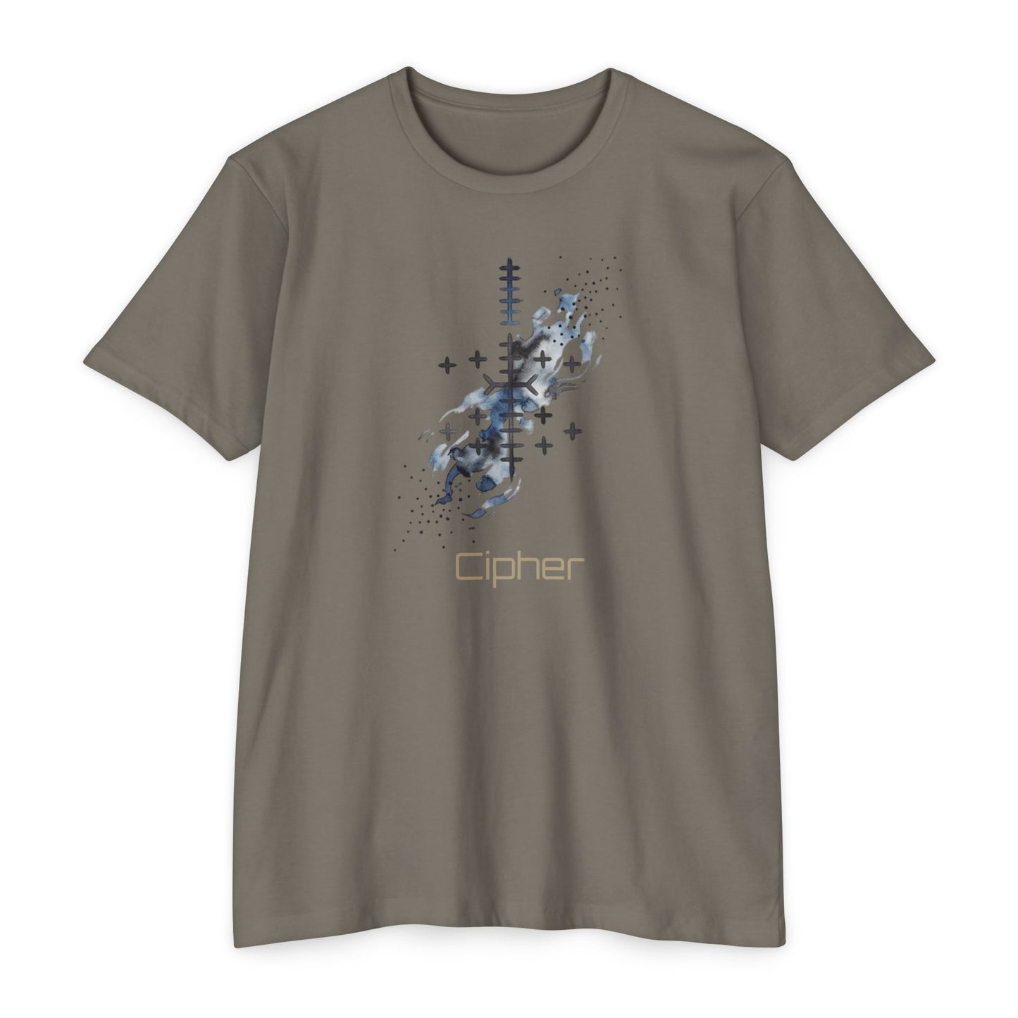 T-shirt graphique Cipher — design technologique abstrait Bonorial