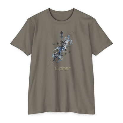 T-shirt graphique Cipher — design technologique abstrait Bonorial