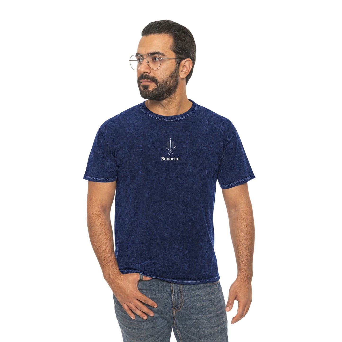 Mineral Wash T‑Shirt — Minimalist Sacred Geometry Graphic