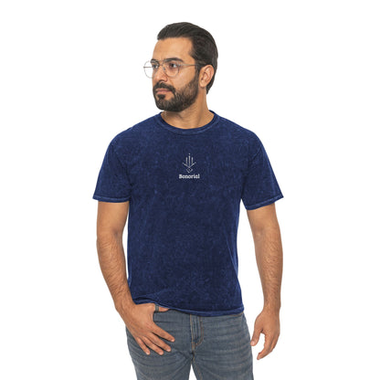 Mineral Wash T‑Shirt — Minimalist Sacred Geometry Graphic