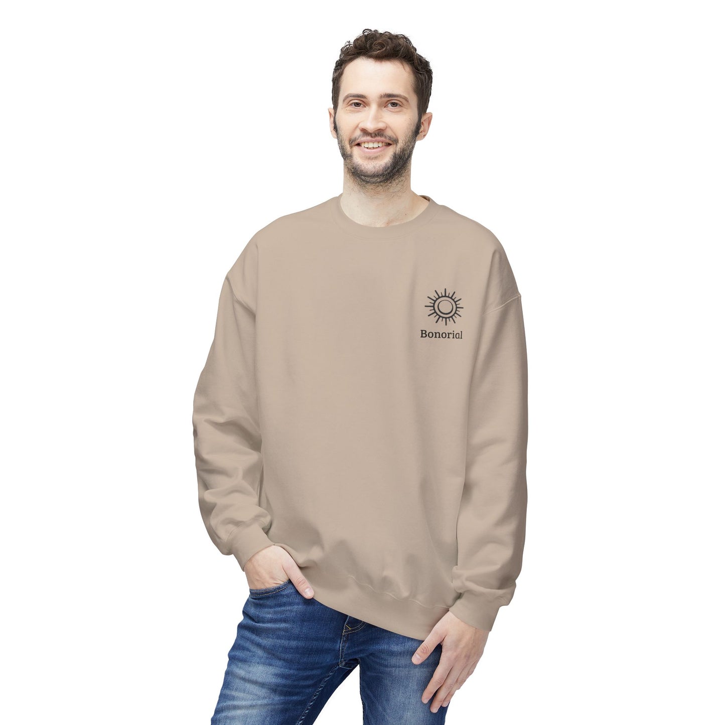 Sweat-shirt col rond Sunrise Balance — « Énergie Rythme Équilibre »