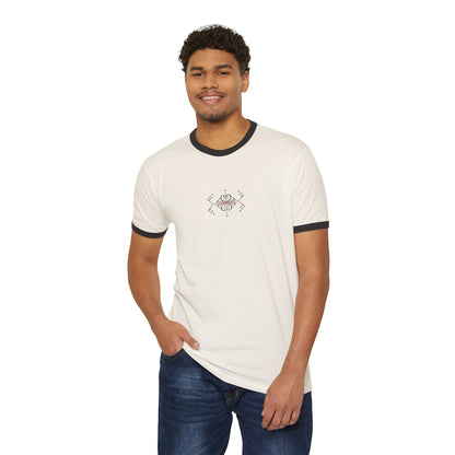 Bonorial Geometric Logo Ringer T-Shirt