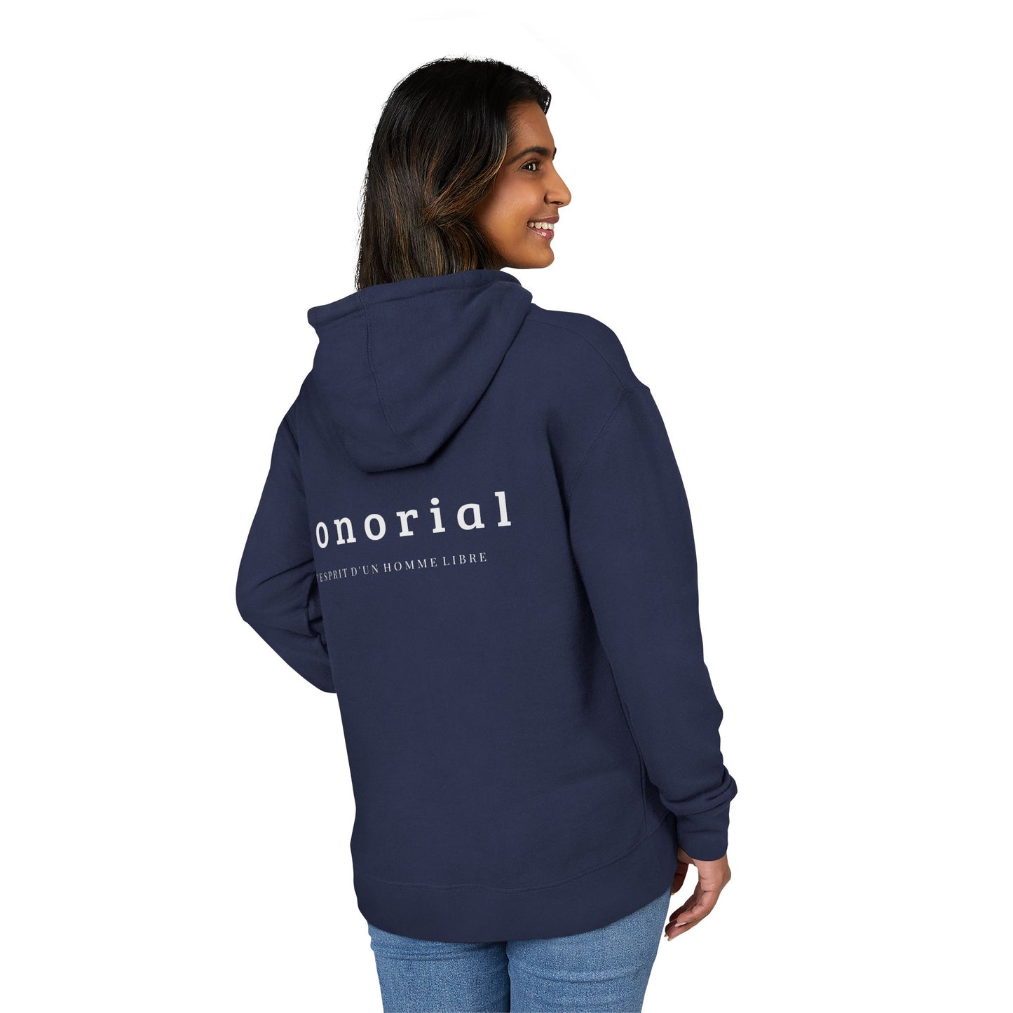 Bonorial Logo Hoodie — minimal Back
