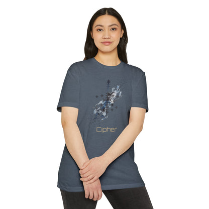 T-shirt graphique Cipher — design technologique abstrait Bonorial