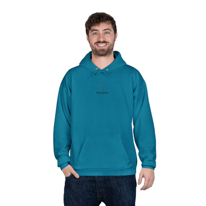Minimal Geometric Hoodie — Abstract Line Art Pullover