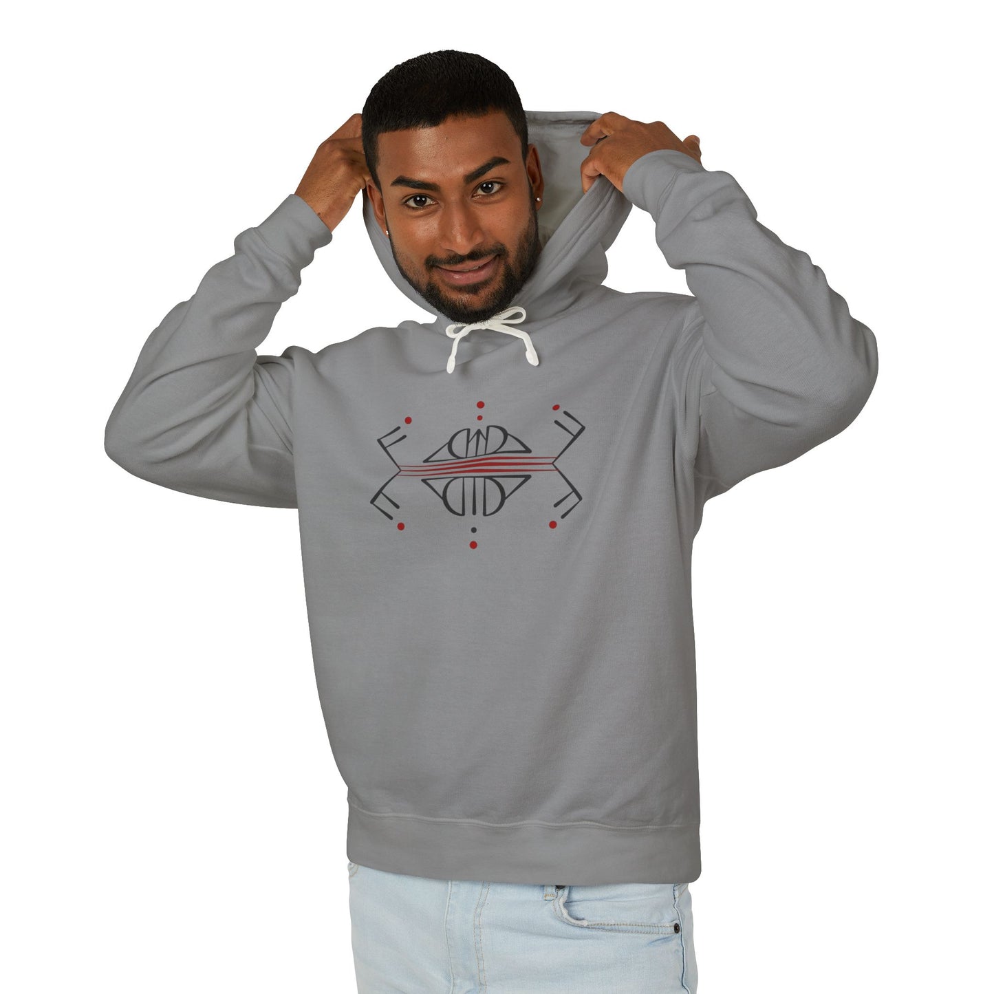 Bonorial Minimalist Logo Hoodie — Lightweight Cream Hooded Sweatshirt