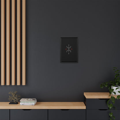 Minimalist Crescent Moon Wall Art — Matte Framed Canvas