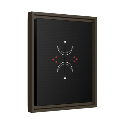 Minimalist Crescent Moon Wall Art — Matte Framed Canvas