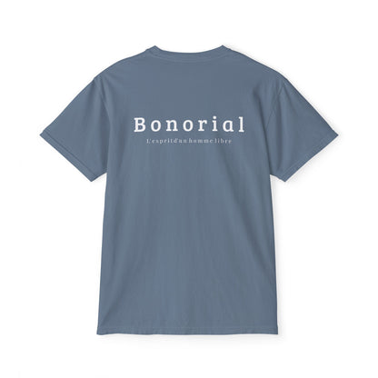 T-shirt à poche Bonorial — t-shirt teint en pièce à logo minimal