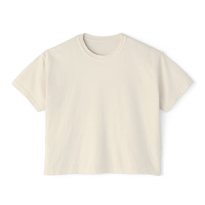 Bonorial Boho t-shirt graphique coupe boxy — haut court décontracté pour femme