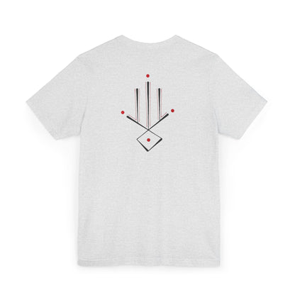 Minimal Geometric T‑Shirt — Abstract Line & Dot Design