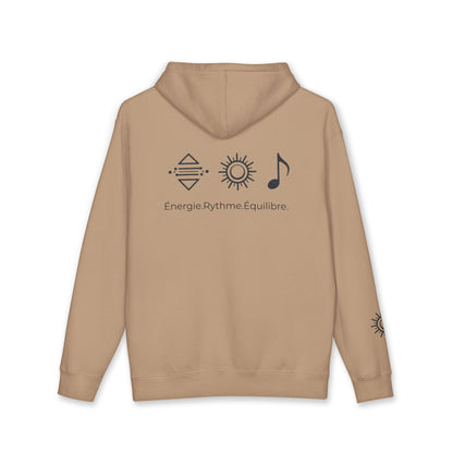 Hoodie — Hoodie avec symbole Bonorial et imprimé au dos « Énergie Rythme Équilibre »