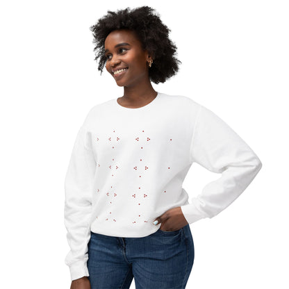 Bonorial Libre Echo Crewneck Sweatshirt — Minimal Geometric Back Graphic