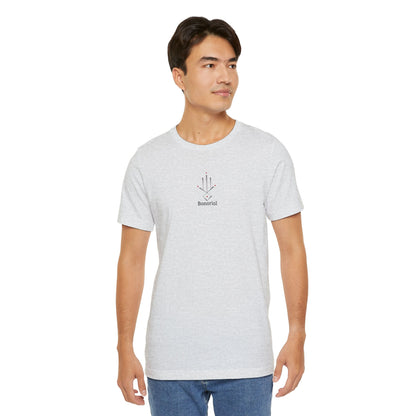 Minimal Geometric T‑Shirt — Abstract Line & Dot Design