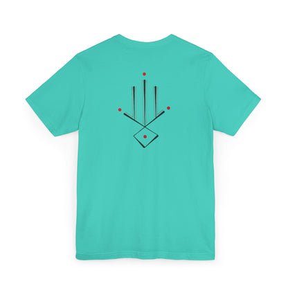 Minimal Geometric T‑Shirt — Abstract Line & Dot Design