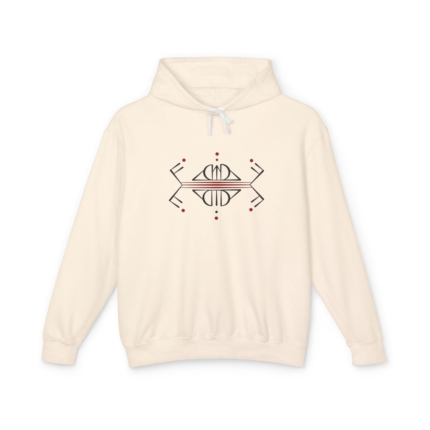 Bonorial Minimalist Logo Hoodie — Lightweight Cream Hooded Sweatshirt