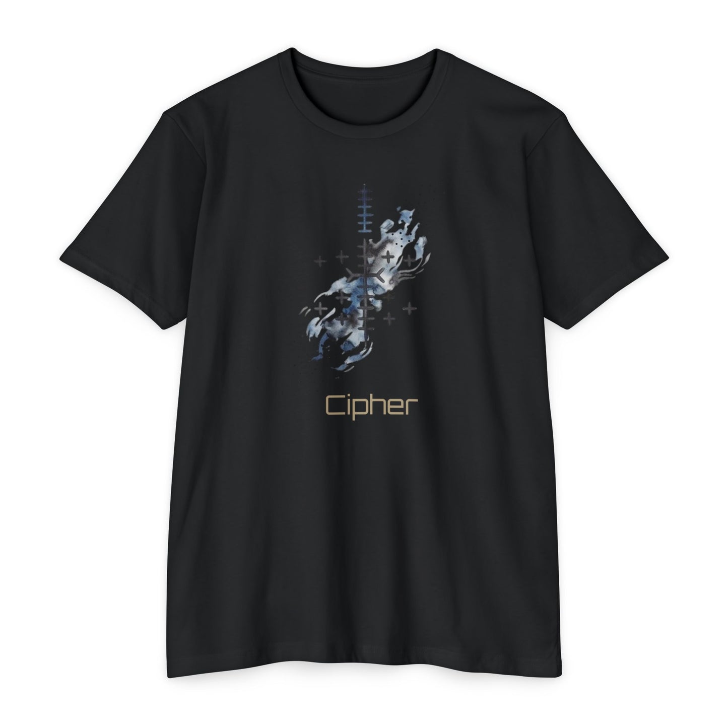 T-shirt graphique Cipher — design technologique abstrait Bonorial
