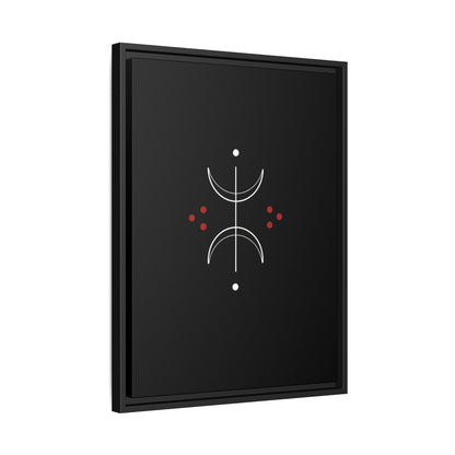 Minimalist Crescent Moon Wall Art — Matte Framed Canvas