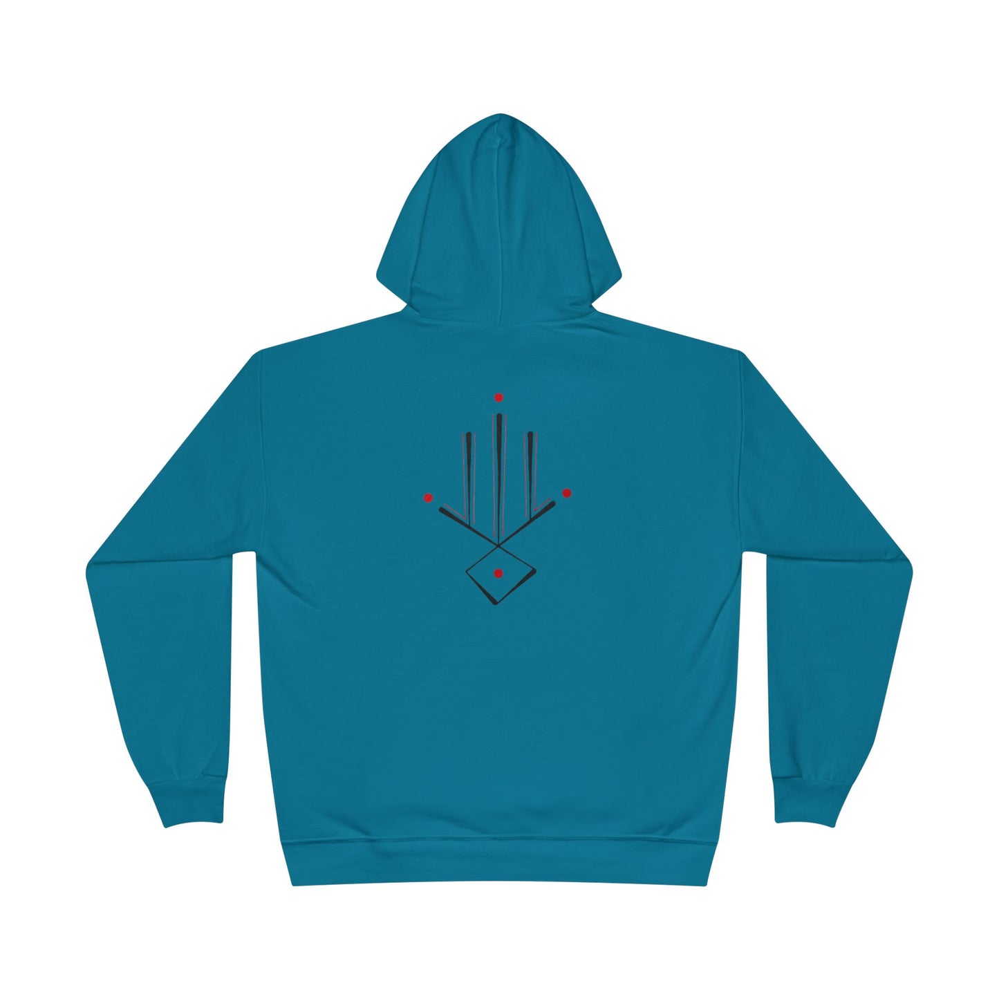 Minimal Geometric Hoodie — Abstract Line Art Pullover