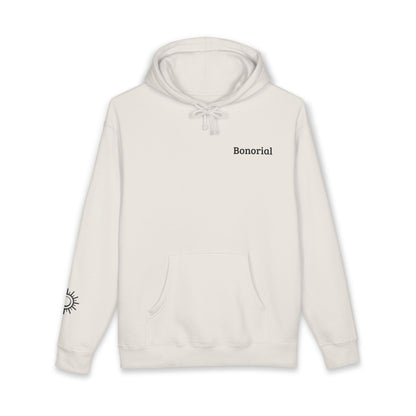 Hoodie — Hoodie avec symbole Bonorial et imprimé au dos « Énergie Rythme Équilibre »