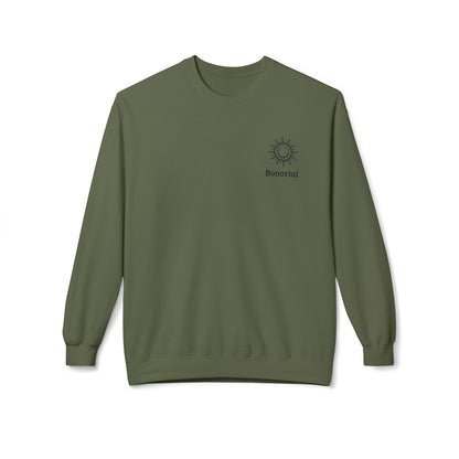 Sweat-shirt col rond Sunrise Balance — « Énergie Rythme Équilibre »