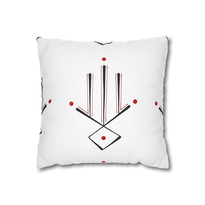 Spun Polyester Square Pillowcase