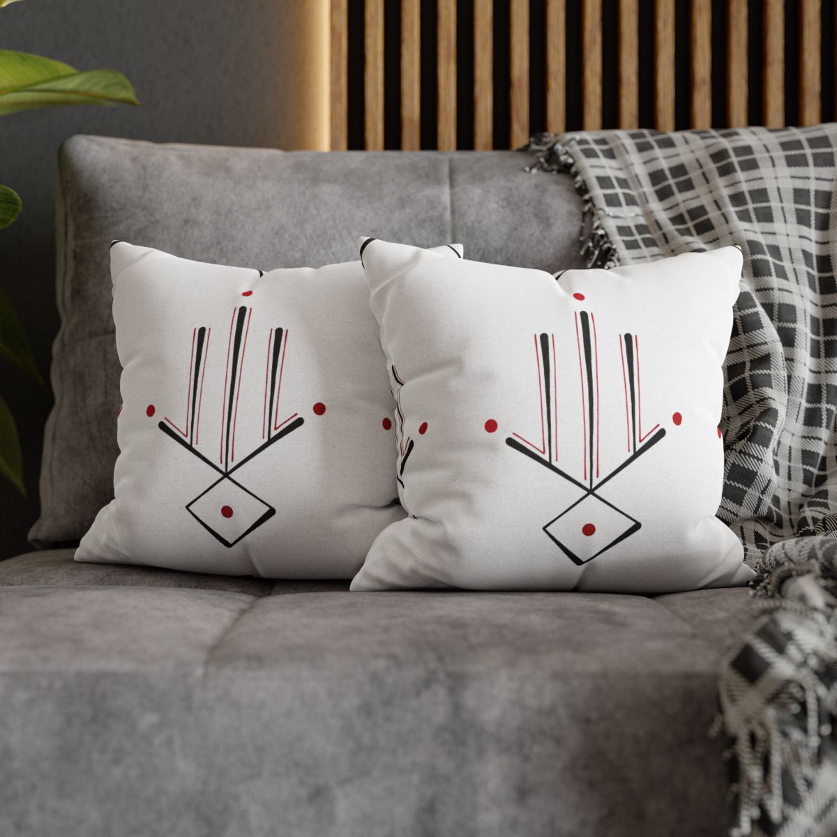 Spun Polyester Square Pillowcase