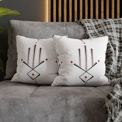 Spun Polyester Square Pillowcase