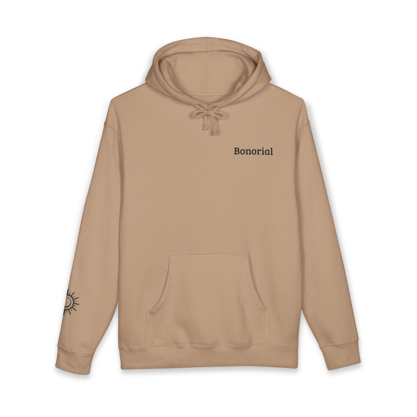 Hoodie — Hoodie avec symbole Bonorial et imprimé au dos « Énergie Rythme Équilibre »