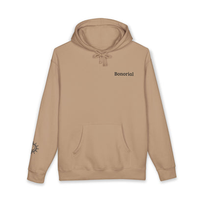 Hoodie — Hoodie avec symbole Bonorial et imprimé au dos « Énergie Rythme Équilibre »