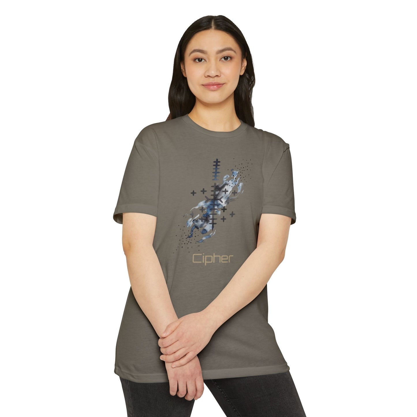 T-shirt graphique Cipher — design technologique abstrait Bonorial