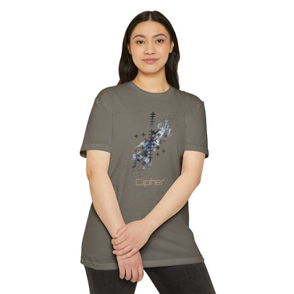 T-shirt graphique Cipher — design technologique abstrait Bonorial