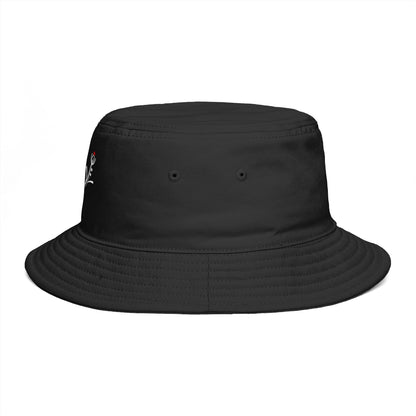Minimalist Deer Antler Embroidered Bucket Hat — Rustic Brown Outdoor Sun Hat