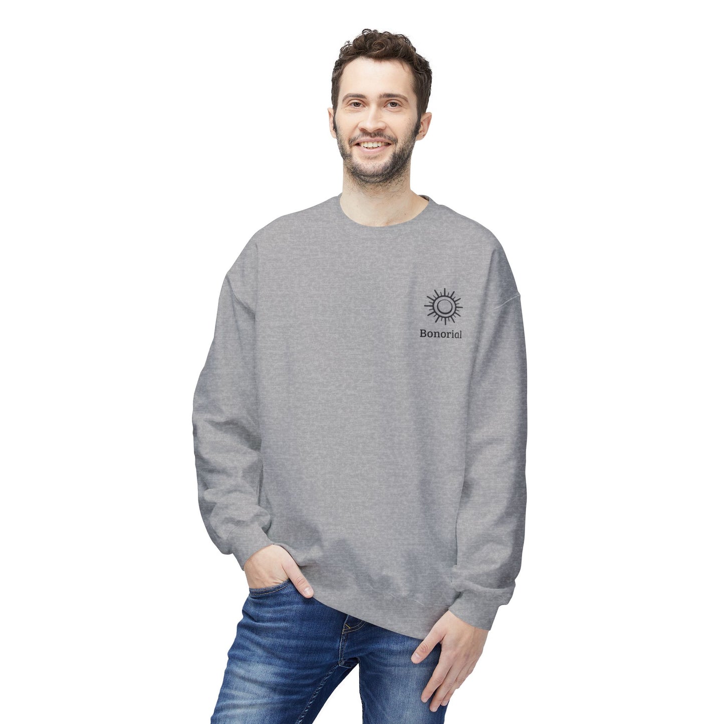 Sweat-shirt col rond Sunrise Balance — « Énergie Rythme Équilibre »