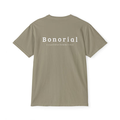 T-shirt à poche Bonorial — t-shirt teint en pièce à logo minimal