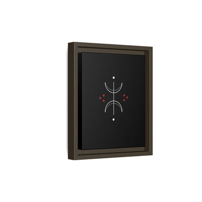 Minimalist Crescent Moon Wall Art — Matte Framed Canvas
