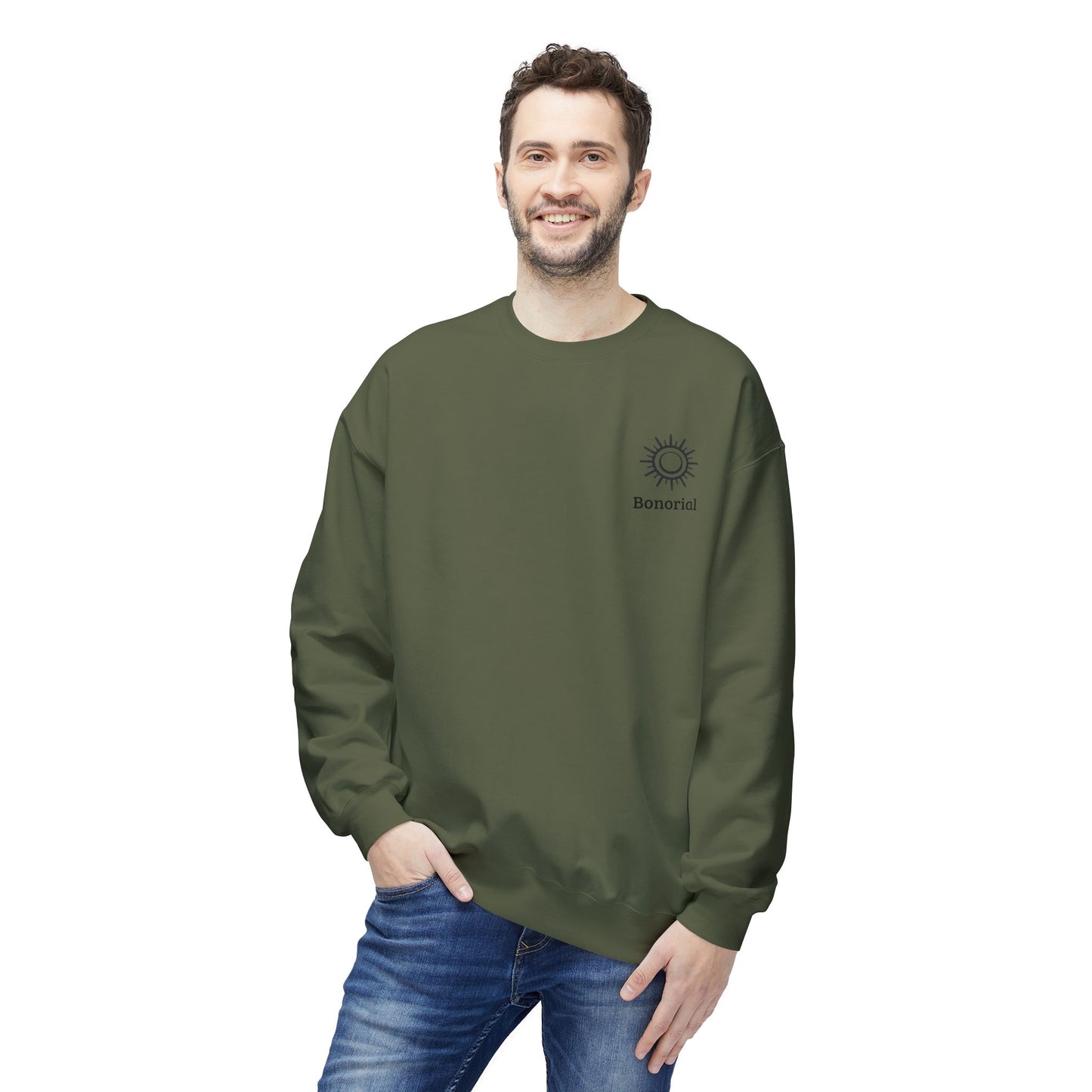 Sweat-shirt col rond Sunrise Balance — « Énergie Rythme Équilibre »