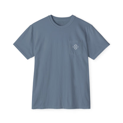 T-shirt à poche Bonorial — t-shirt teint en pièce à logo minimal