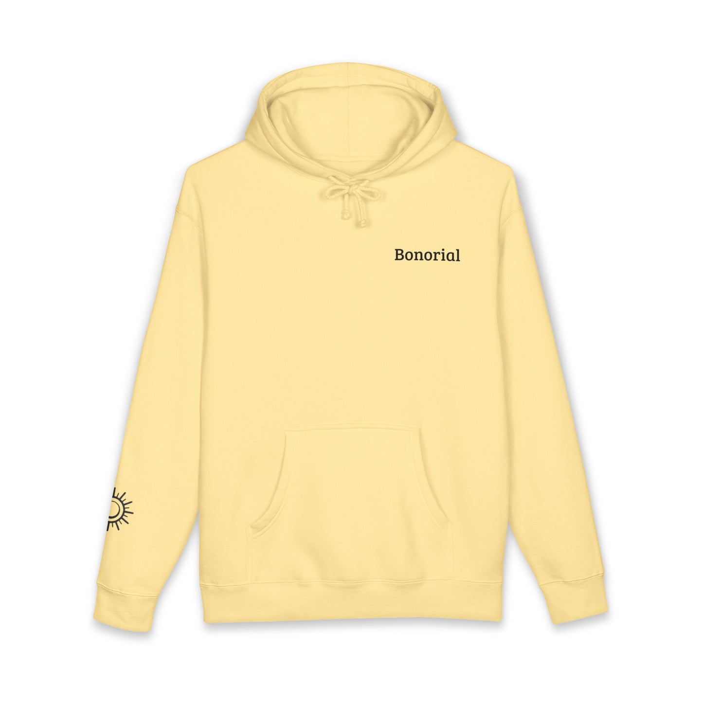 Hoodie — Hoodie avec symbole Bonorial et imprimé au dos « Énergie Rythme Équilibre »