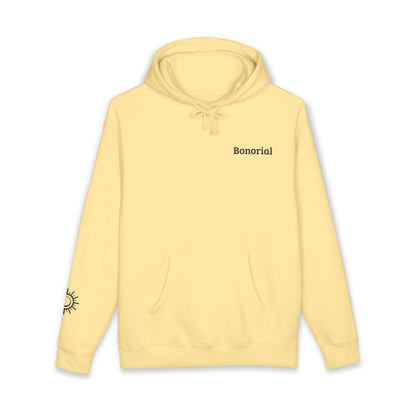 Hoodie — Hoodie avec symbole Bonorial et imprimé au dos « Énergie Rythme Équilibre »