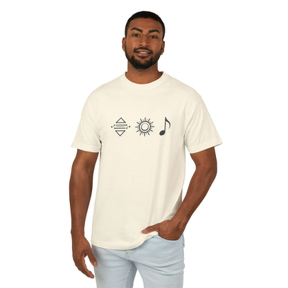 T-shirt en coton à logo Bonorial minimaliste — Soleil, rythme et équilibre