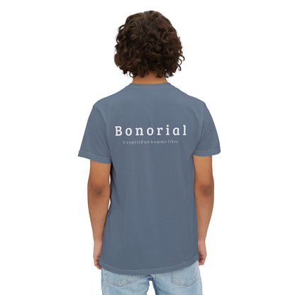 T-shirt à poche Bonorial — t-shirt teint en pièce à logo minimal
