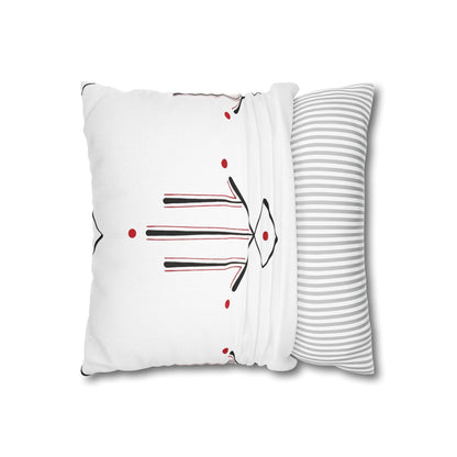 Spun Polyester Square Pillowcase