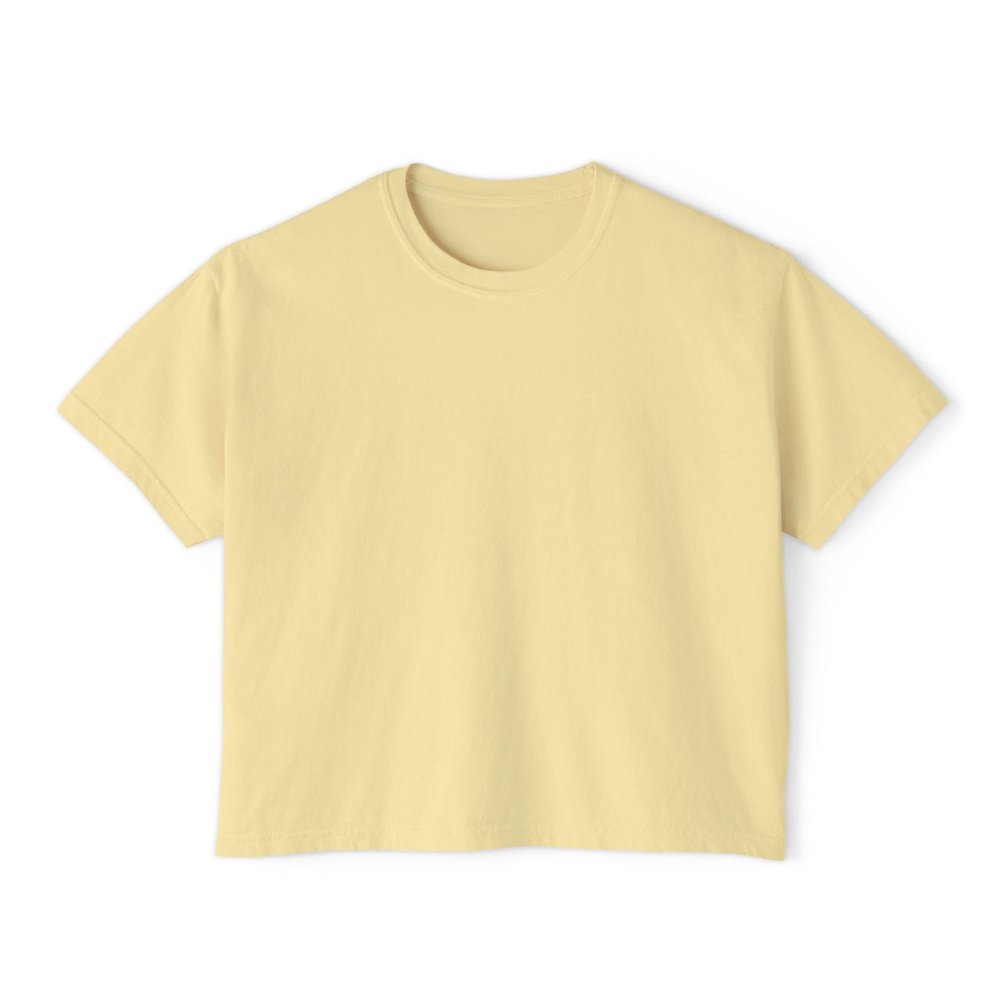 Bonorial Boho t-shirt graphique coupe boxy — haut court décontracté pour femme