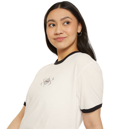Bonorial Geometric Logo Ringer T-Shirt
