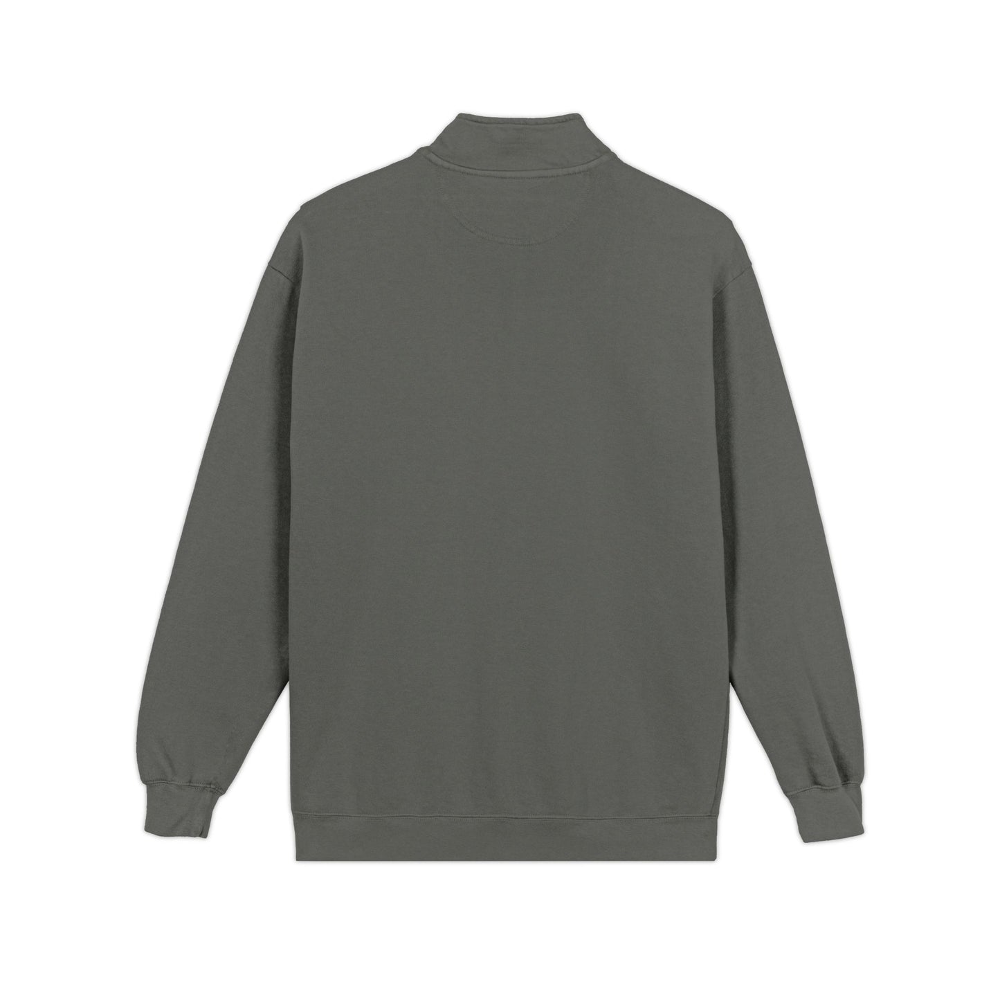 Minimal Geometric Logo Quarter-Zip Sweatshirt